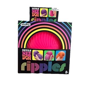 Schylling Nee Doh Super Ripples Squishy Pink Sensory Toy